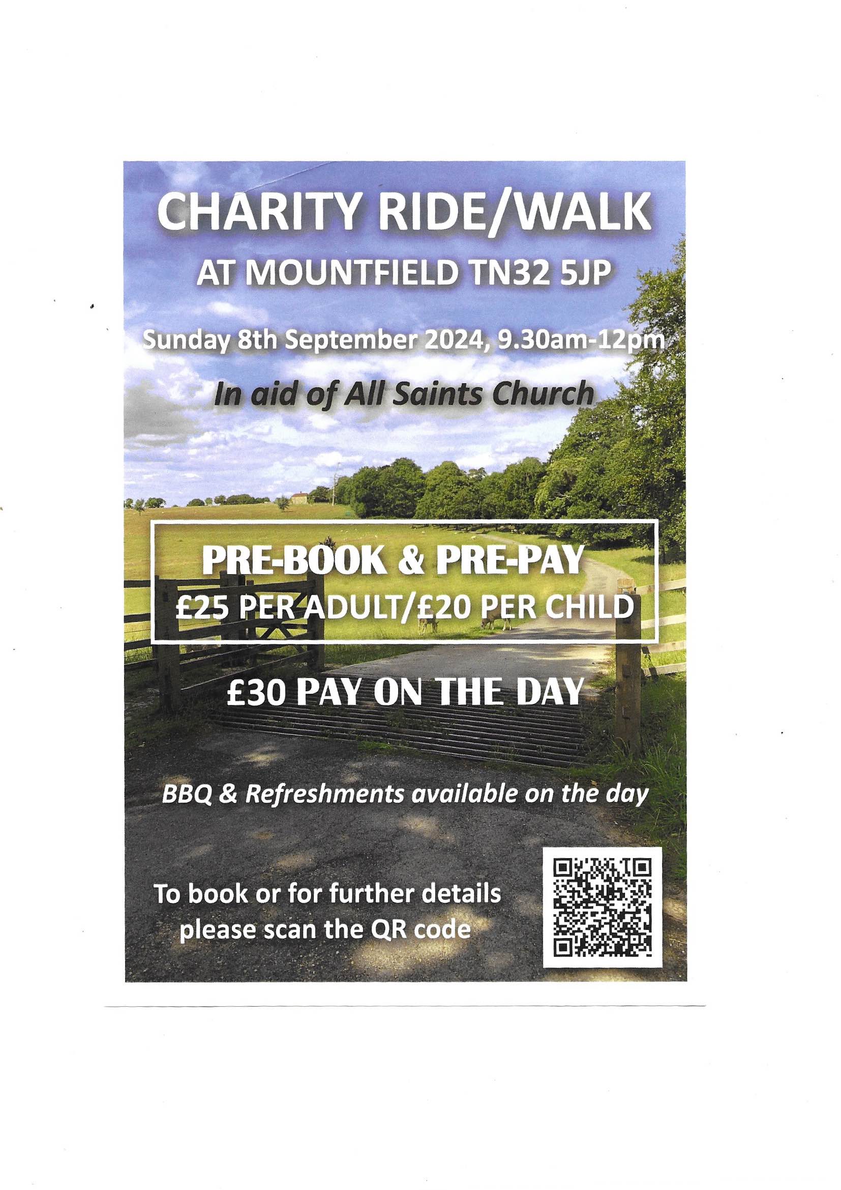 Charity Ride and Walk o n 08.09.24