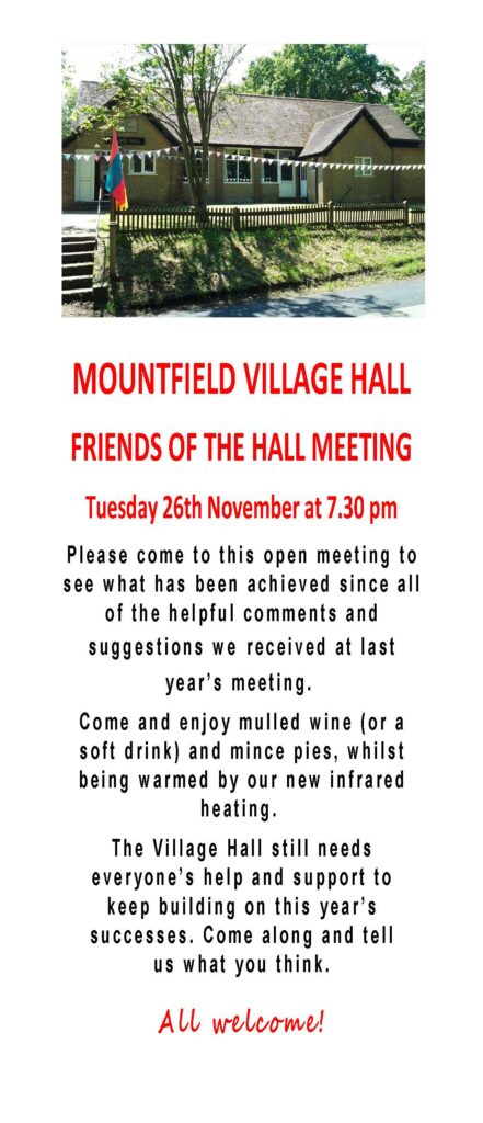 Friends of the Village Hall Poster